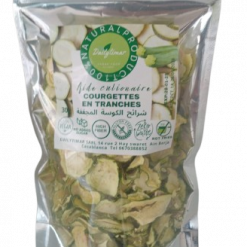 Courgettes en tranches fines