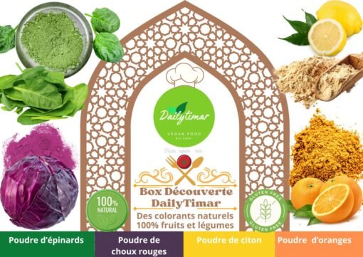 Box colorants naturels 100 %fruits et légumes