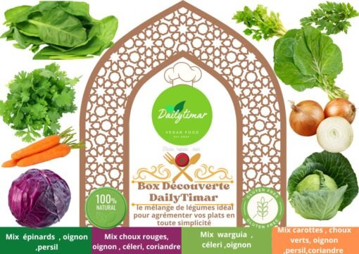 Box découverte  Aides ciulinaires DailyTimar  Mix légumes